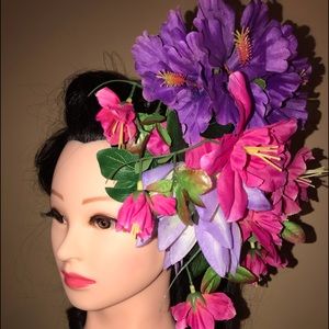 Huge HANDMADE TIKI PINUP HAIRPIECE